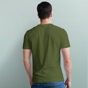 Olive Green Half Sleeve Men's Tshirt