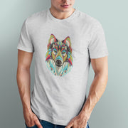 Wolf Tribal Mandala Art Men's Tshirt