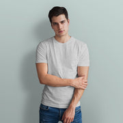 Men's Half Sleeve Tshirt - Pack of 3 (White Heather)
