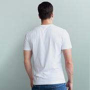 White Half Sleeve Men's Tshirt