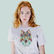 Wolf Tribal Mandala Art Women's Tshirt