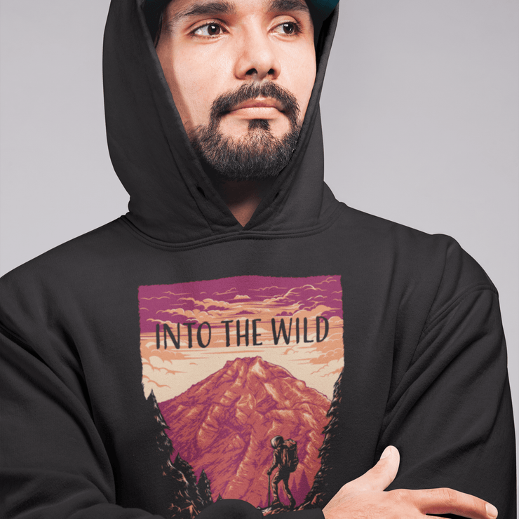 Into the Wild Men’s Black Hoodie